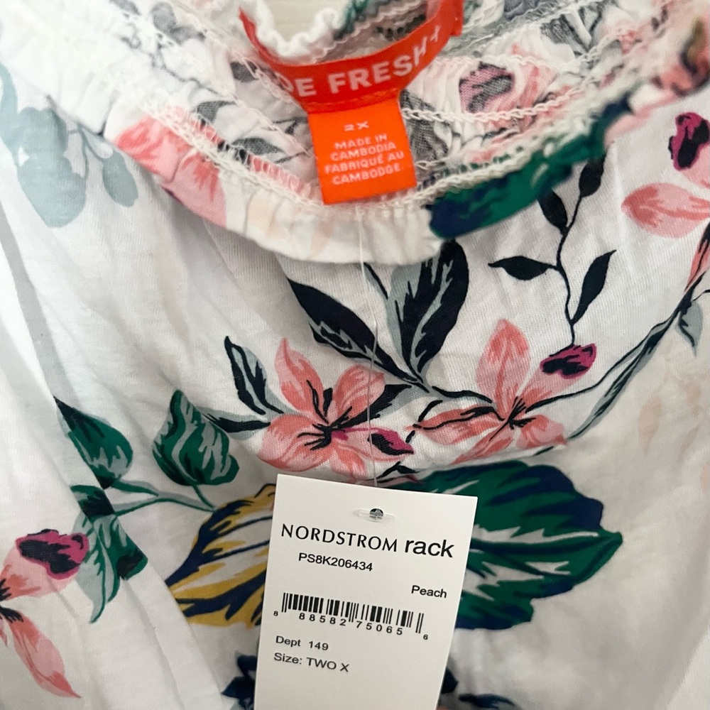 Joe Fresh Multicolor Floral Top - Picture 7 of 11